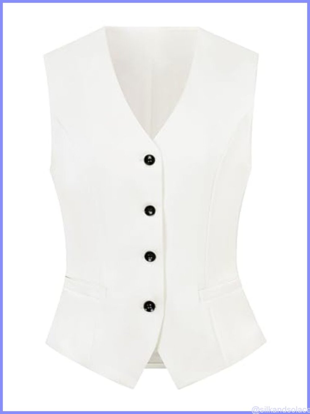 Women's Formal Casual Sleeveless V-Neck Waistcoat Vest